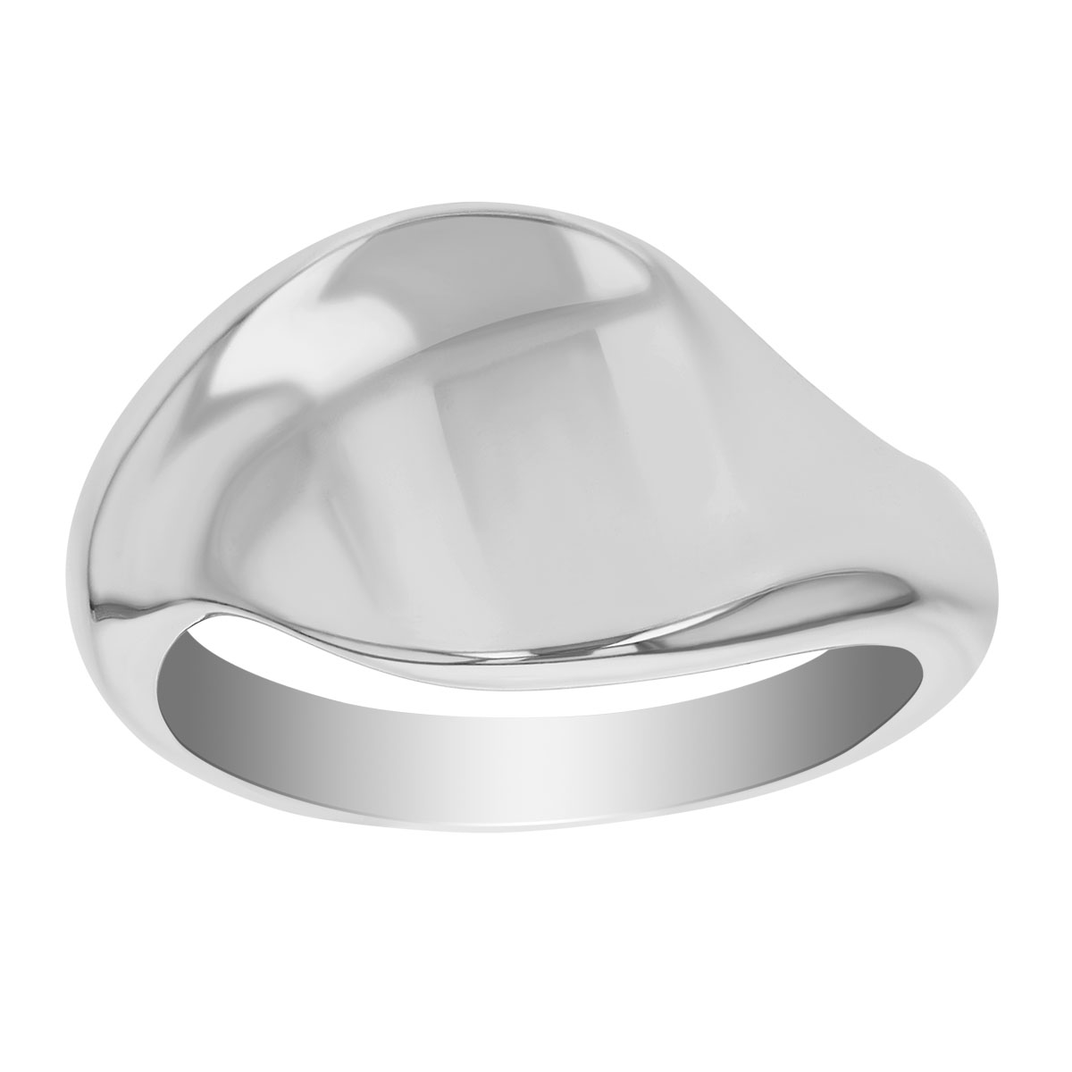 Sterling Silver Abstract Wave Ring