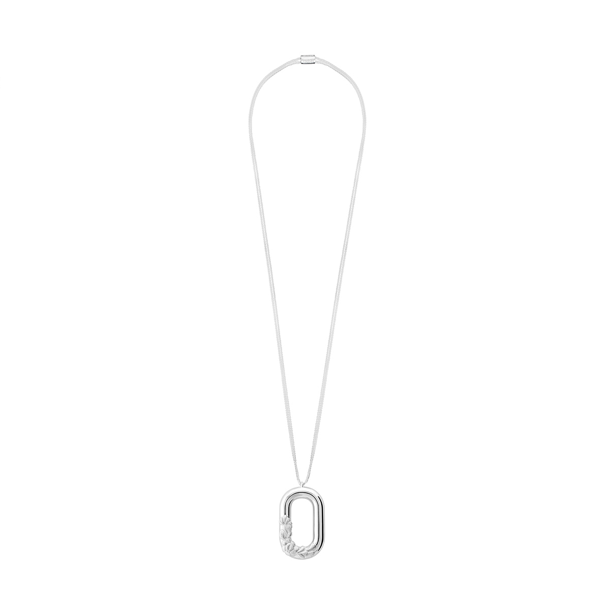 Tane Bordados Sterling Silver Link Pendant, 31.4