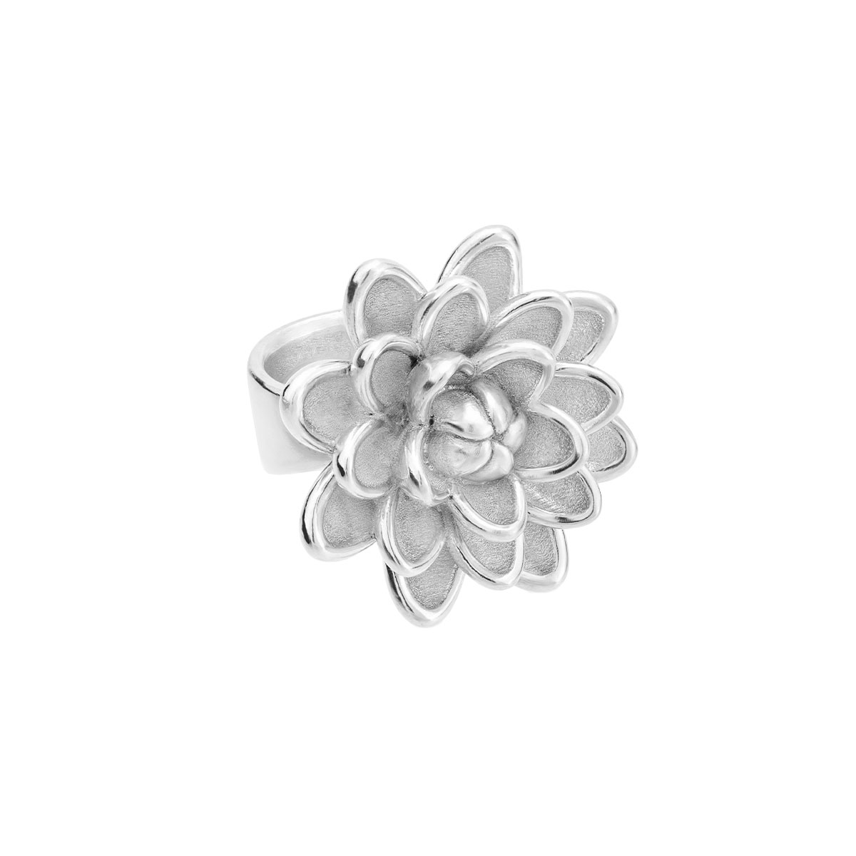 Tane Dalia Flower Sterling Silver Ring