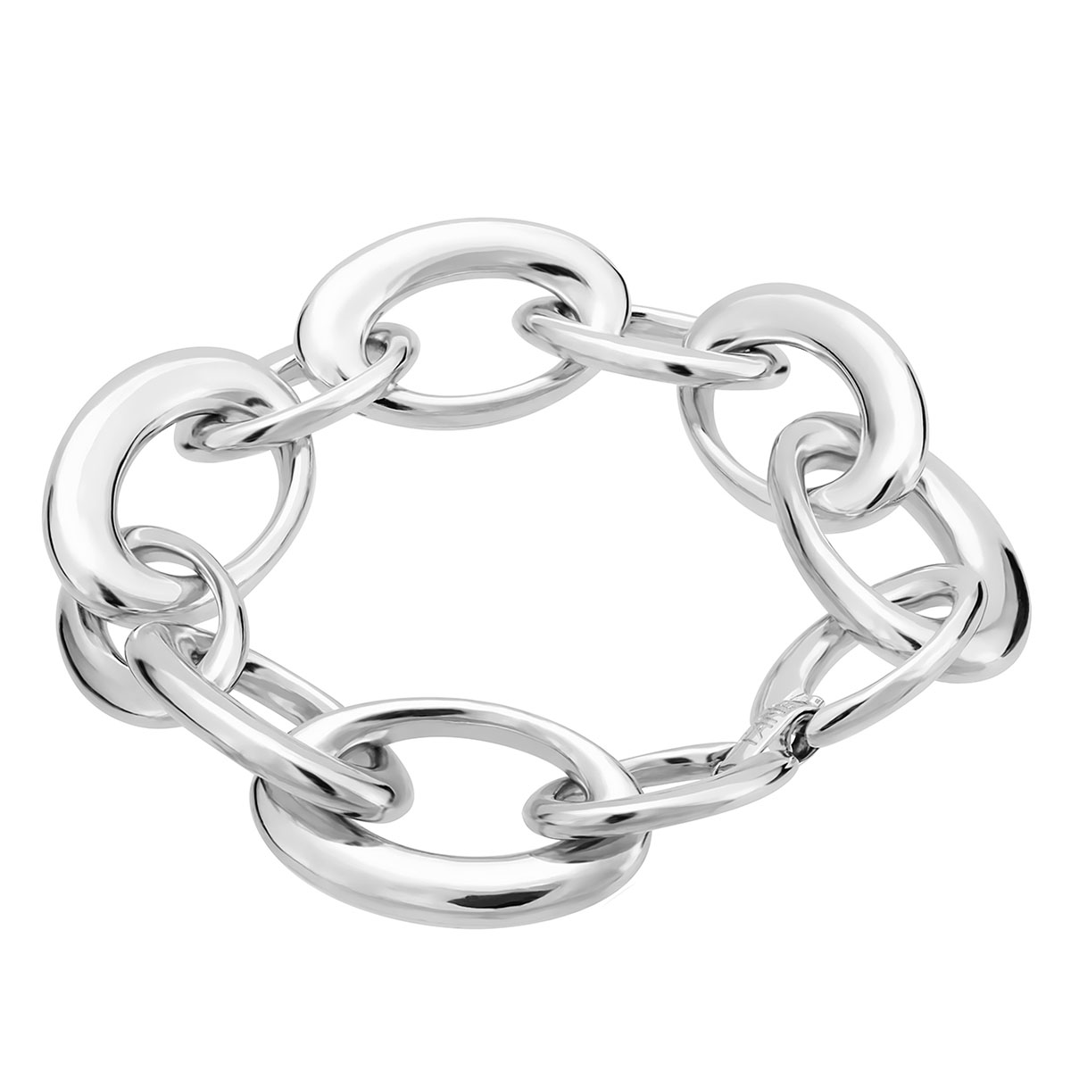 Tane Maria Sterling Silver Large Oval Link Chain Bracelet, 8.6
