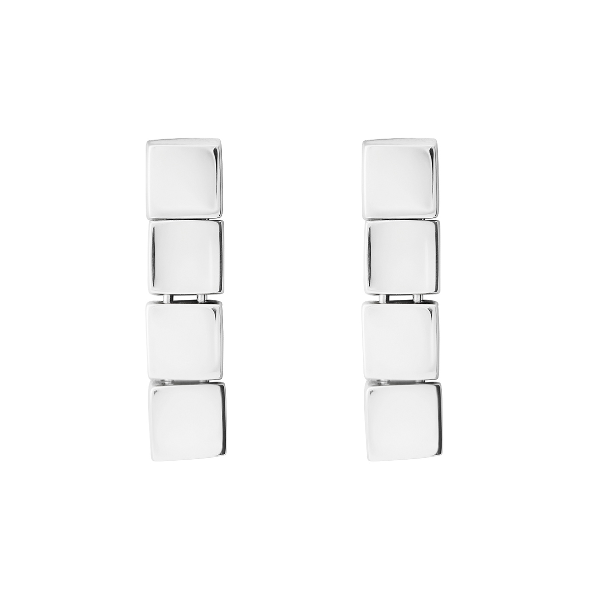 Tane Legado Sterling Silver Square Block Earrings