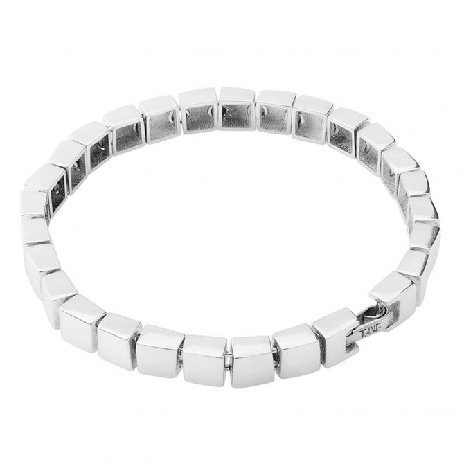 Tane Legado Sterling Silver Single Line Square Block