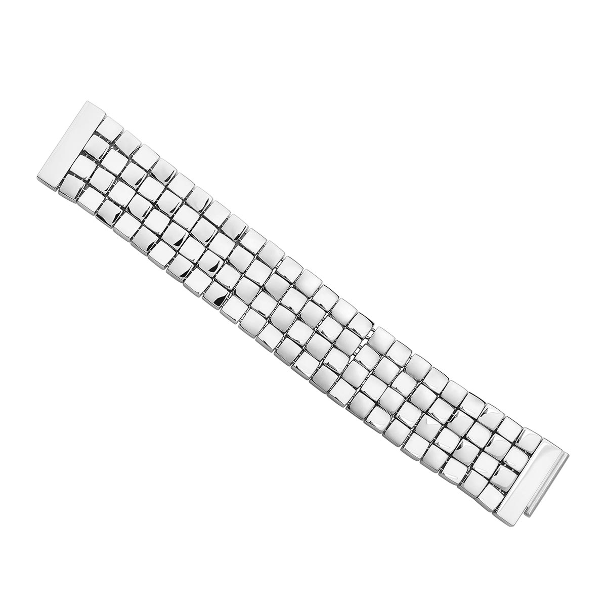 Tane Legado Sterling Silver Multi Strand Square Block Bracelet