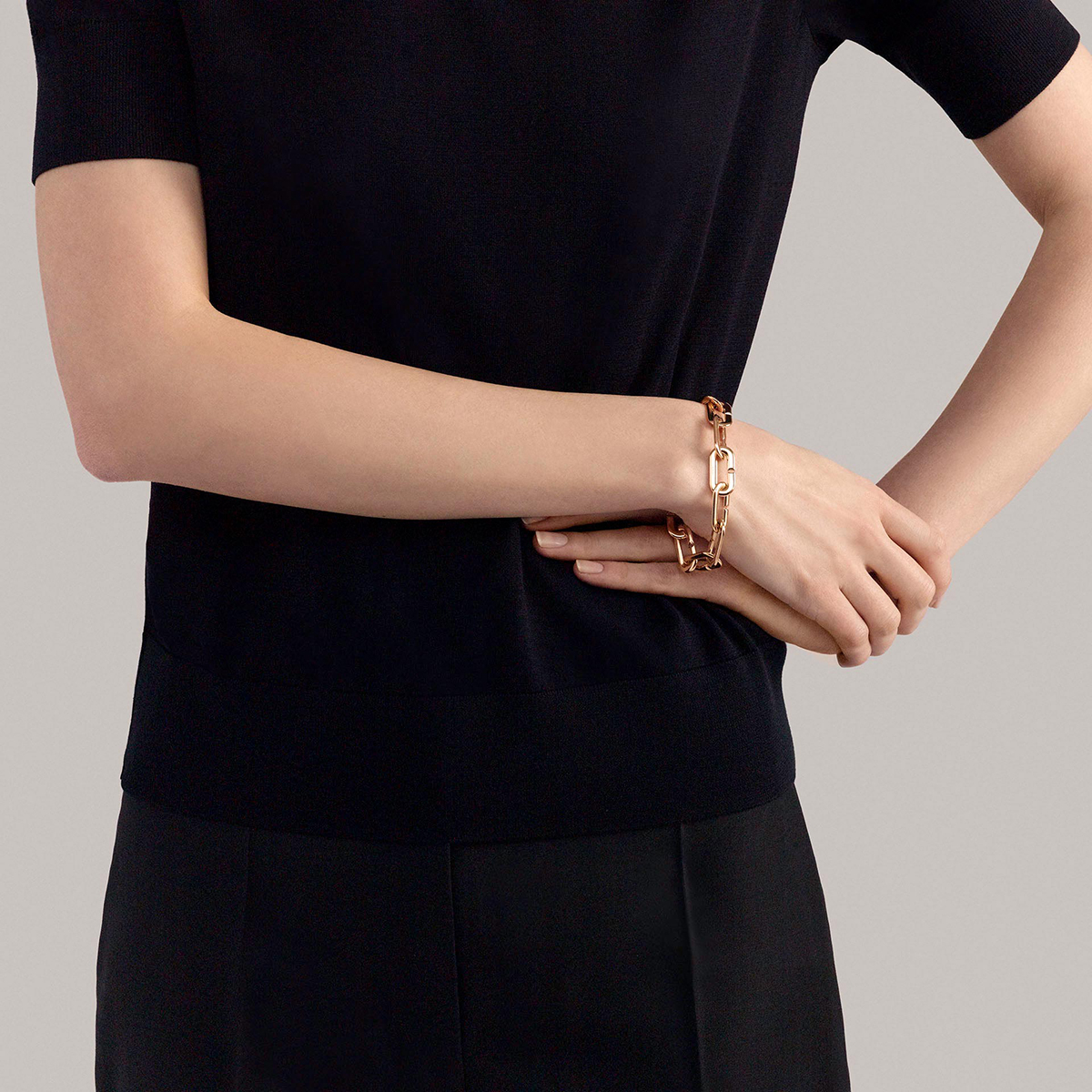 Vhernier Mon Jeu Yellow Gold Link Bracelet