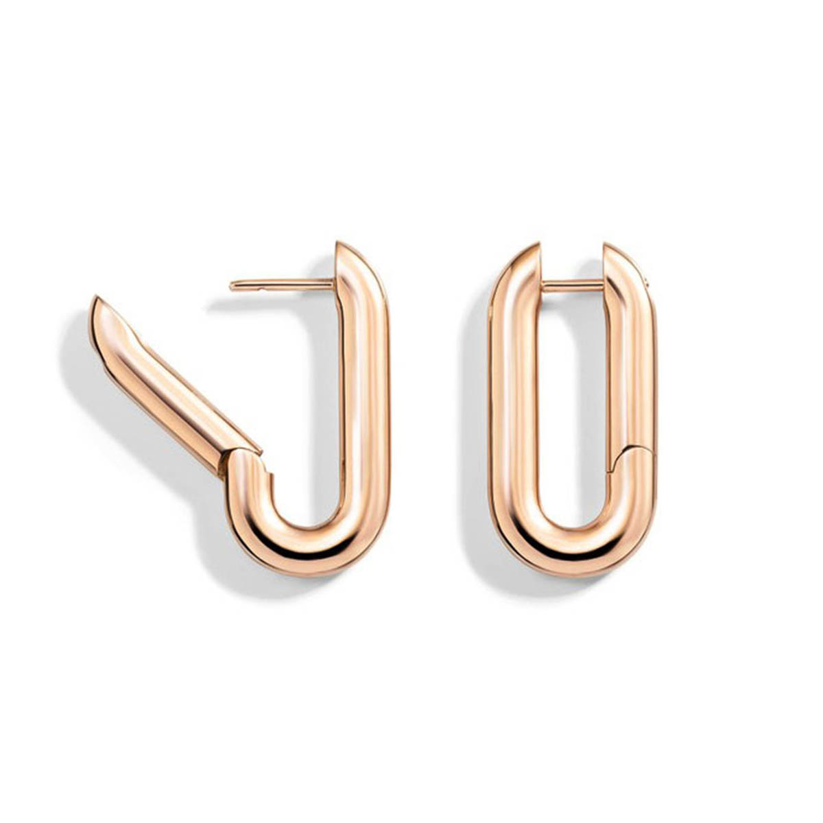 Vhernier Mon Jeu Yellow Gold Link Earrings
