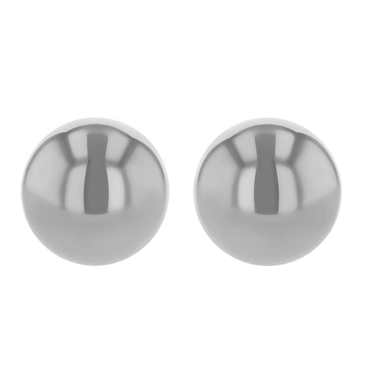 Sterling Silver Ball Stud Earrings, 4 mm