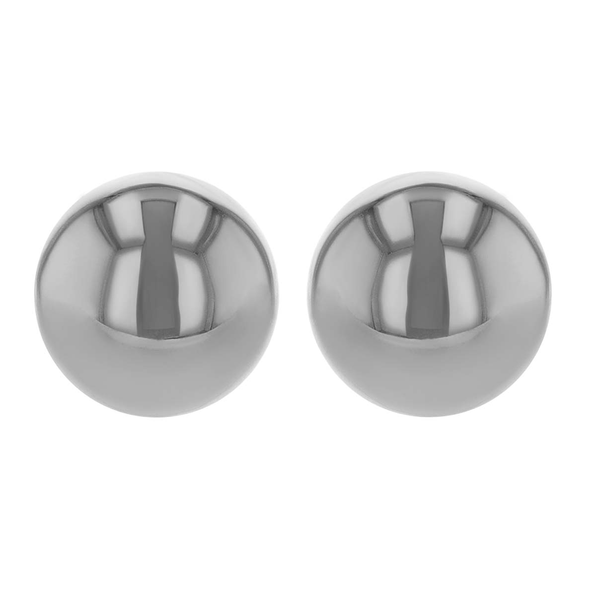 Sterling Silver Ball Stud Earrings, 6 mm