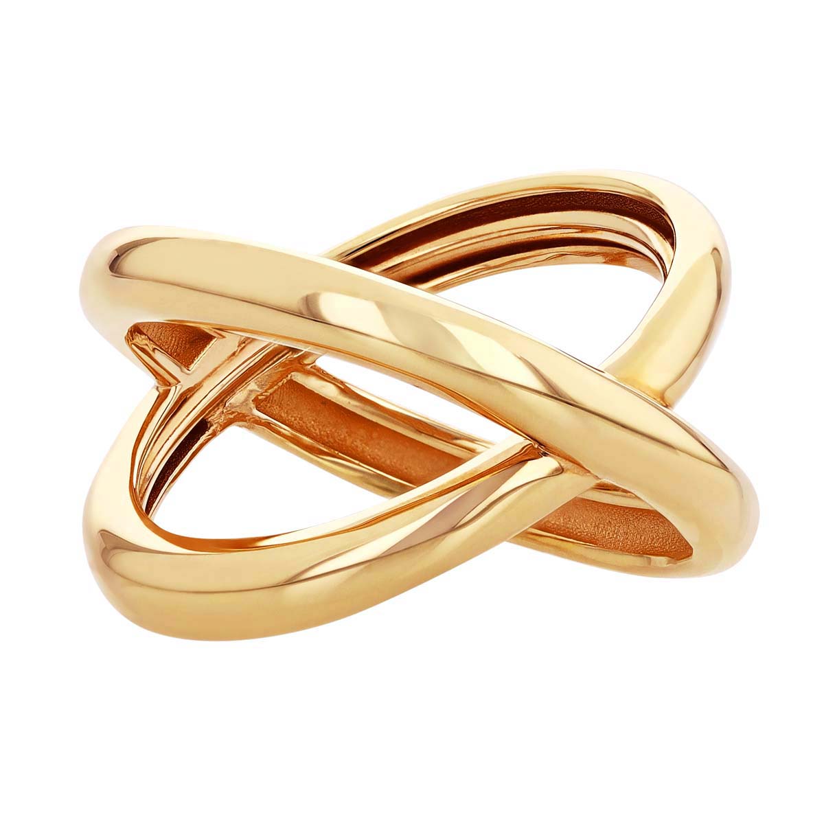 Pesavento Yellow Gold Vermeil X Crossover Ring
