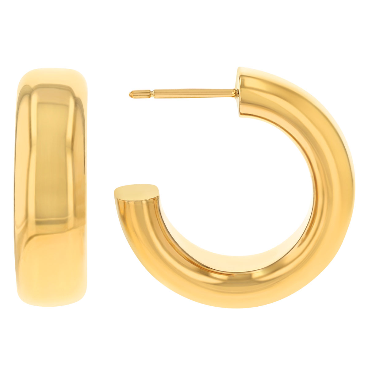 Pesavento Yellow Gold Vermeil Wide Hoop Earrings