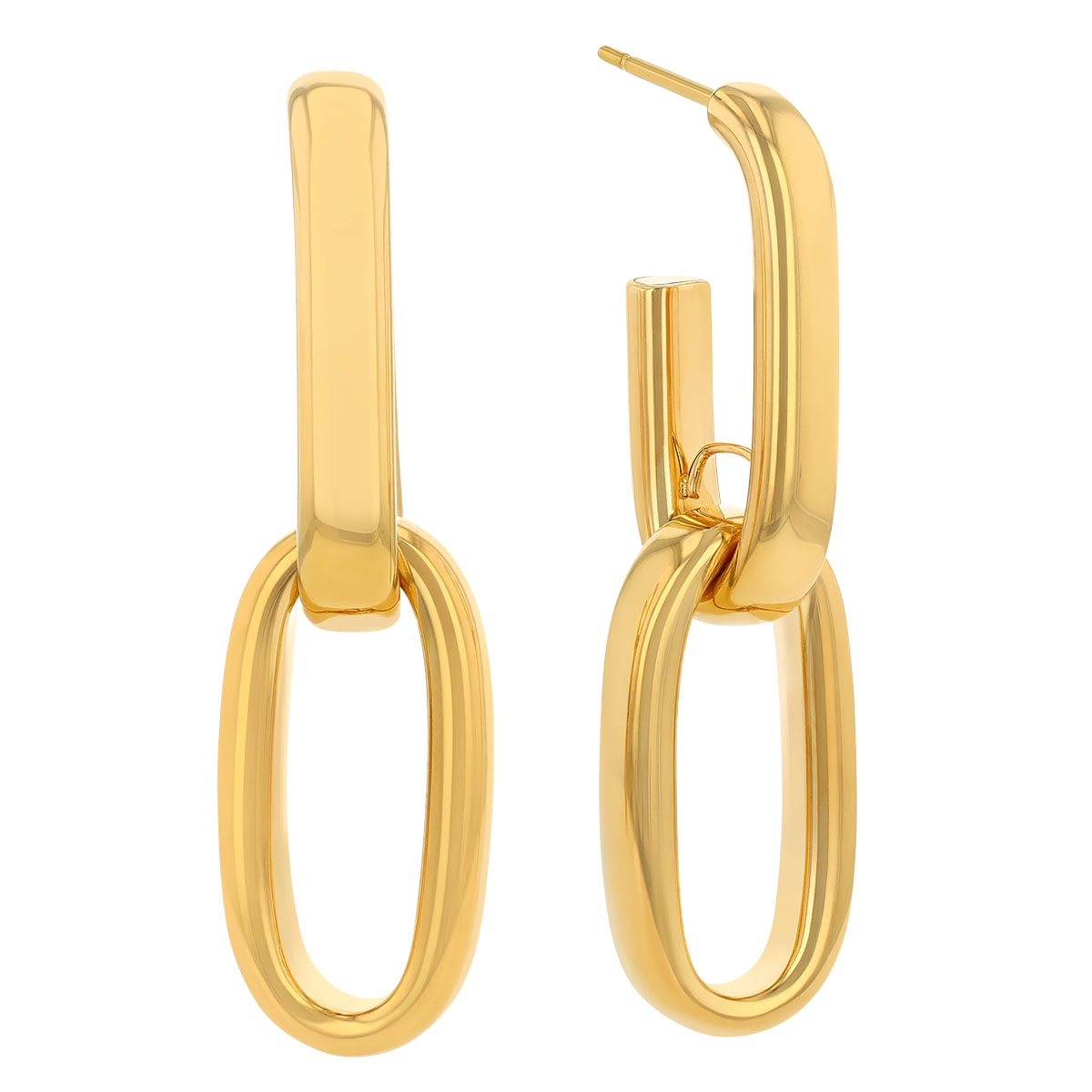 Pesavento Yellow Gold Vermeil Link Dangle Earrings
