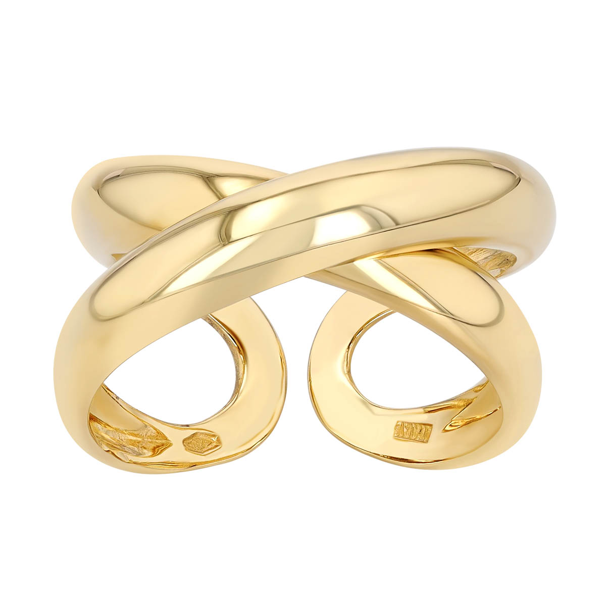 Roberto Coin Yellow Gold Crossover Ring