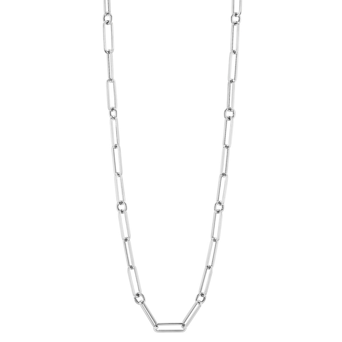 Roberto Coin White Gold Paperclip Chain, 17