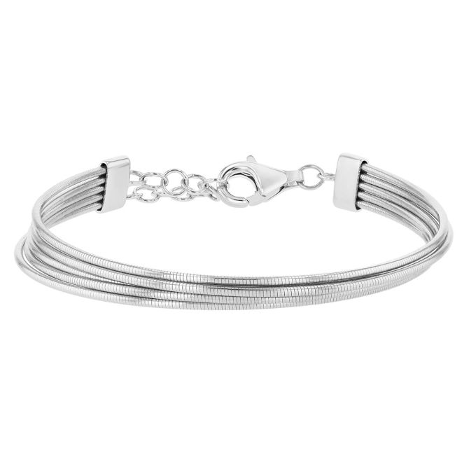 Pesavento DNA Spring Sterling Silver Multi-Strand Bracelet, 7.5"