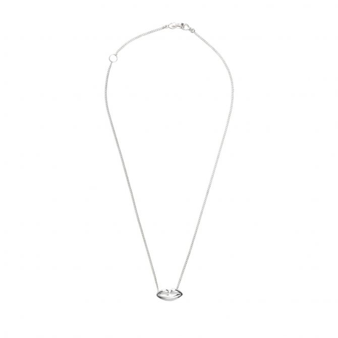 TANE Mexico 1942 Besame Sterling Silver Large Pendant, 21.6"