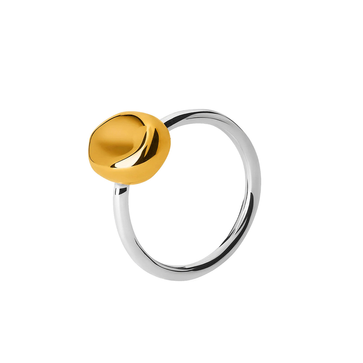 TANE Mexico 1942 Alma Sterling Silver & Gold Vermeil Ring