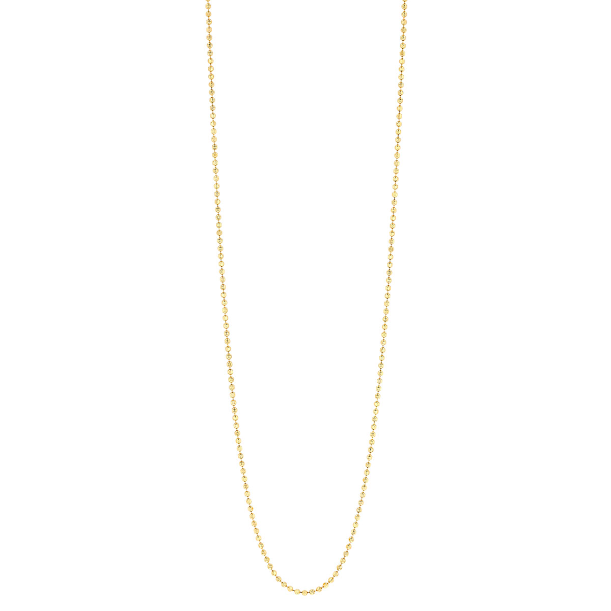 Yellow Gold 1.2 mm Ball Chain, 18