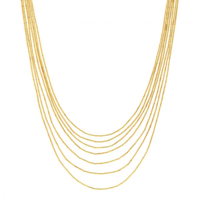 Gurhan Rain Yellow Gold Multi-Strand Necklace, 18"