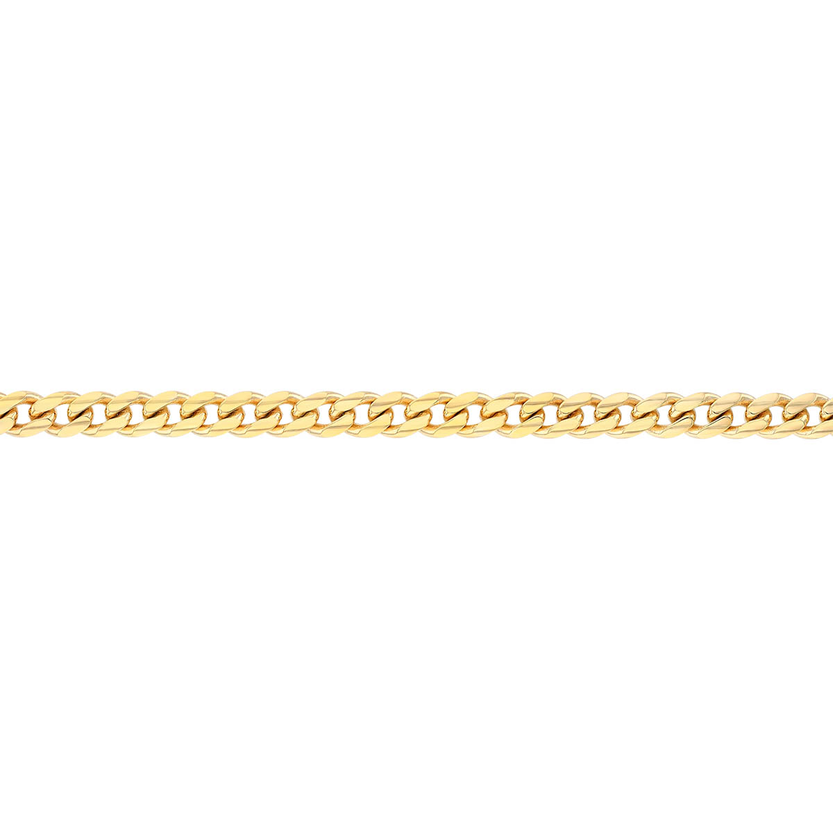 Yellow Gold Cuban Link Chain Bracelet, 5 mm, 8.5