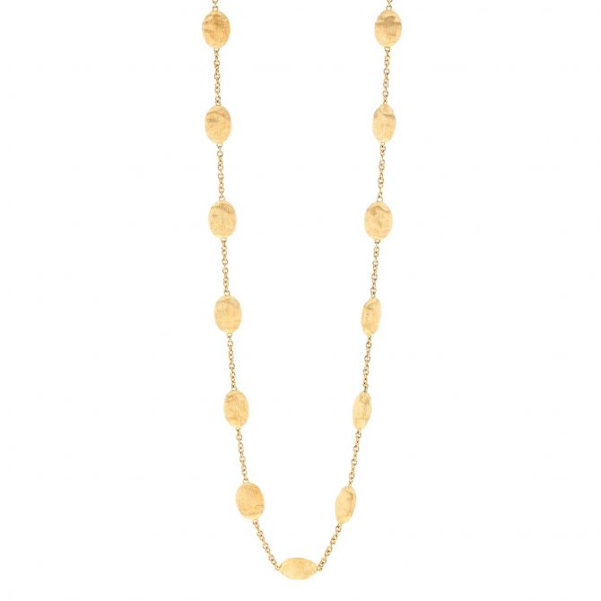 Marco Bicego Siviglia Yellow Gold Oval Station Necklace, 16"