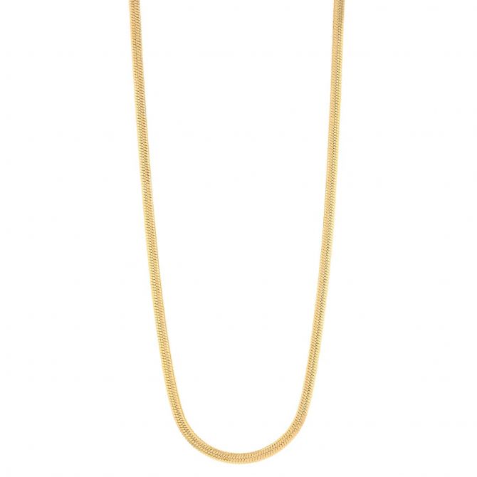 Yellow Gold Snake Chain, 18"
