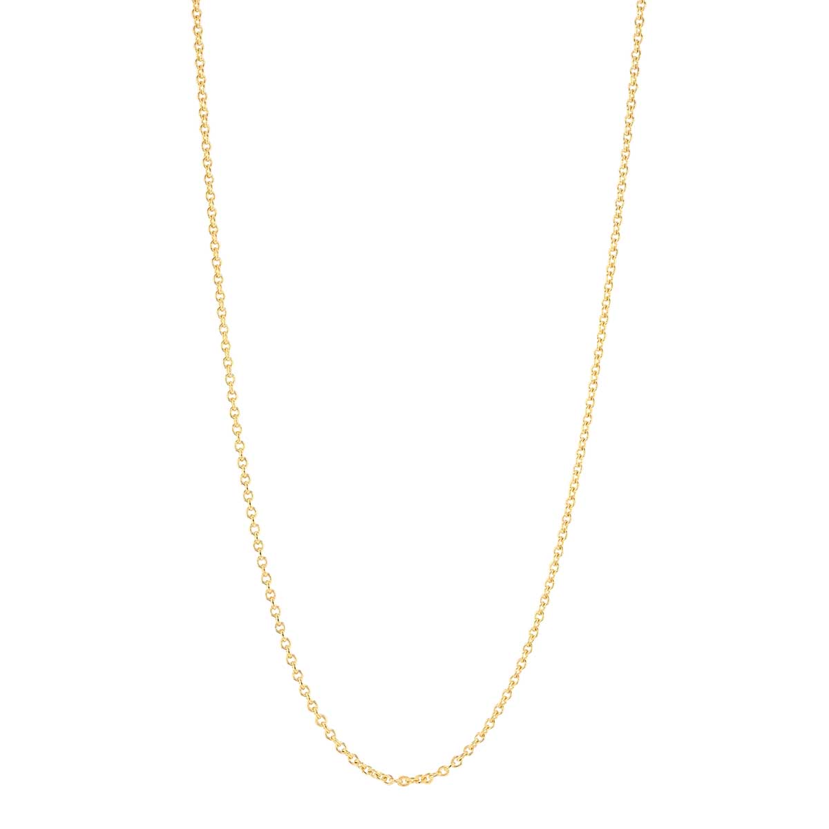 Yellow Gold 1.5 mm Rolo Chain, 16