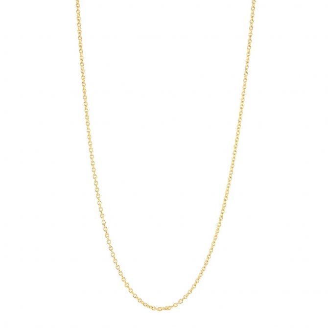 Yellow Gold 1.5 mm Rolo Chain, 16"