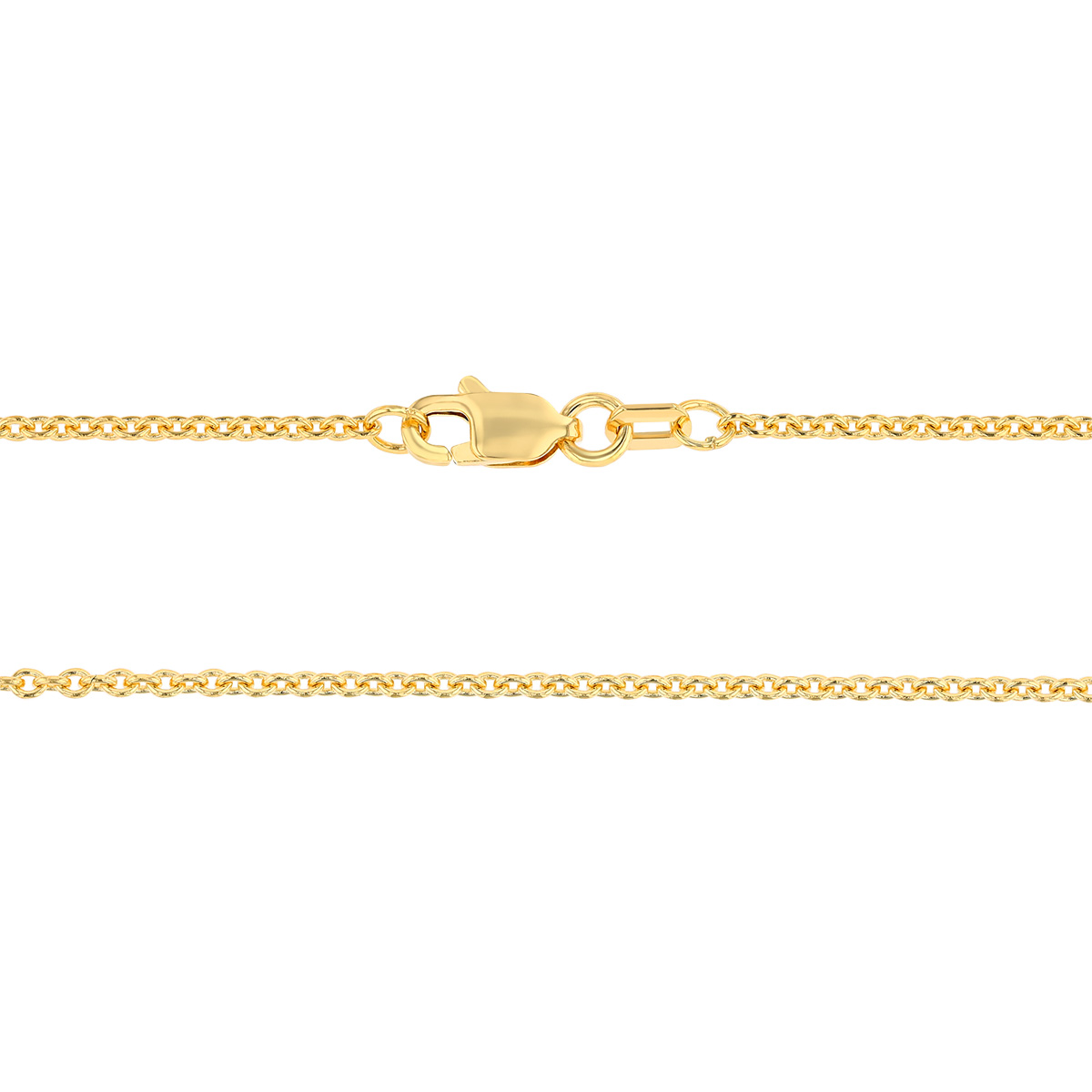 Yellow Gold 1.5 mm Rolo Chain, 16