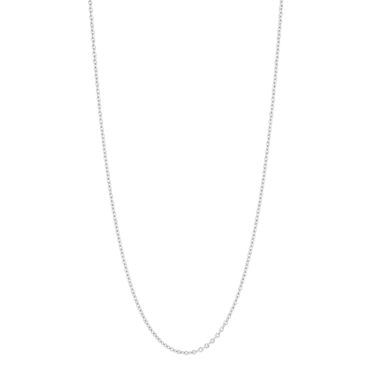 White Gold 1.5 mm Rolo Chain, 18