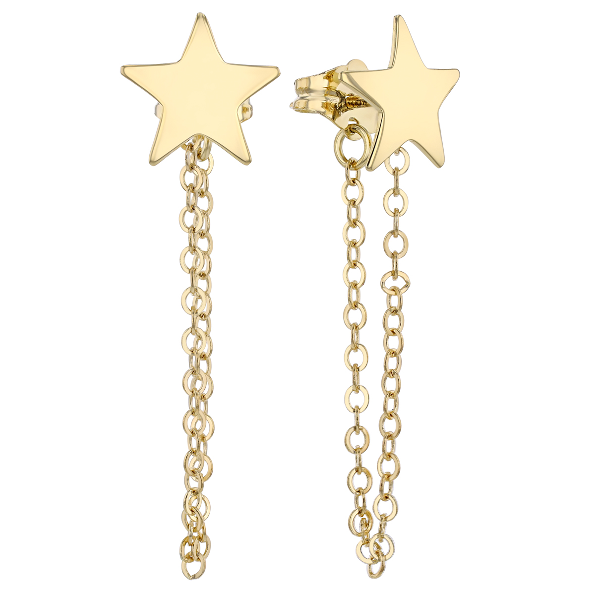 ピアス Inverted Triangle Earrings with Stone Chain #3191 Athra Luxe Diamond Cut Beaded Fringe Triangle Chain Drop