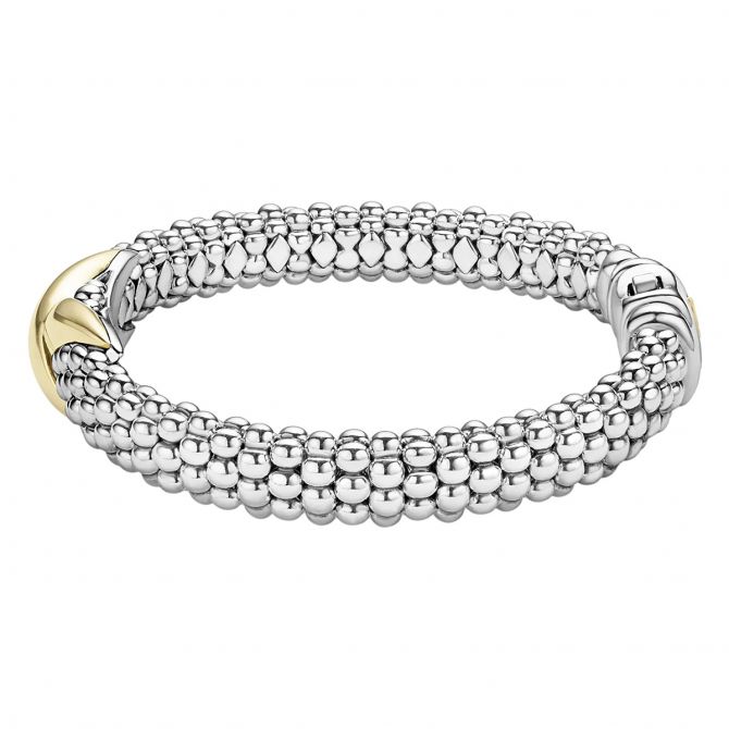 LAGOS Embrace Two-Tone X Caviar Bracelet, 9 mm | 05-81495-7