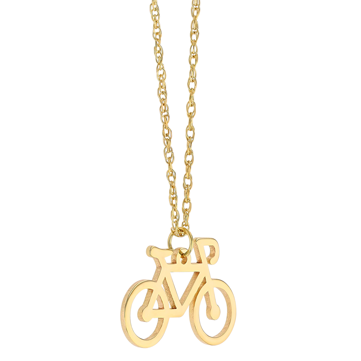 Yellow Gold Bicycle Pendant, 18