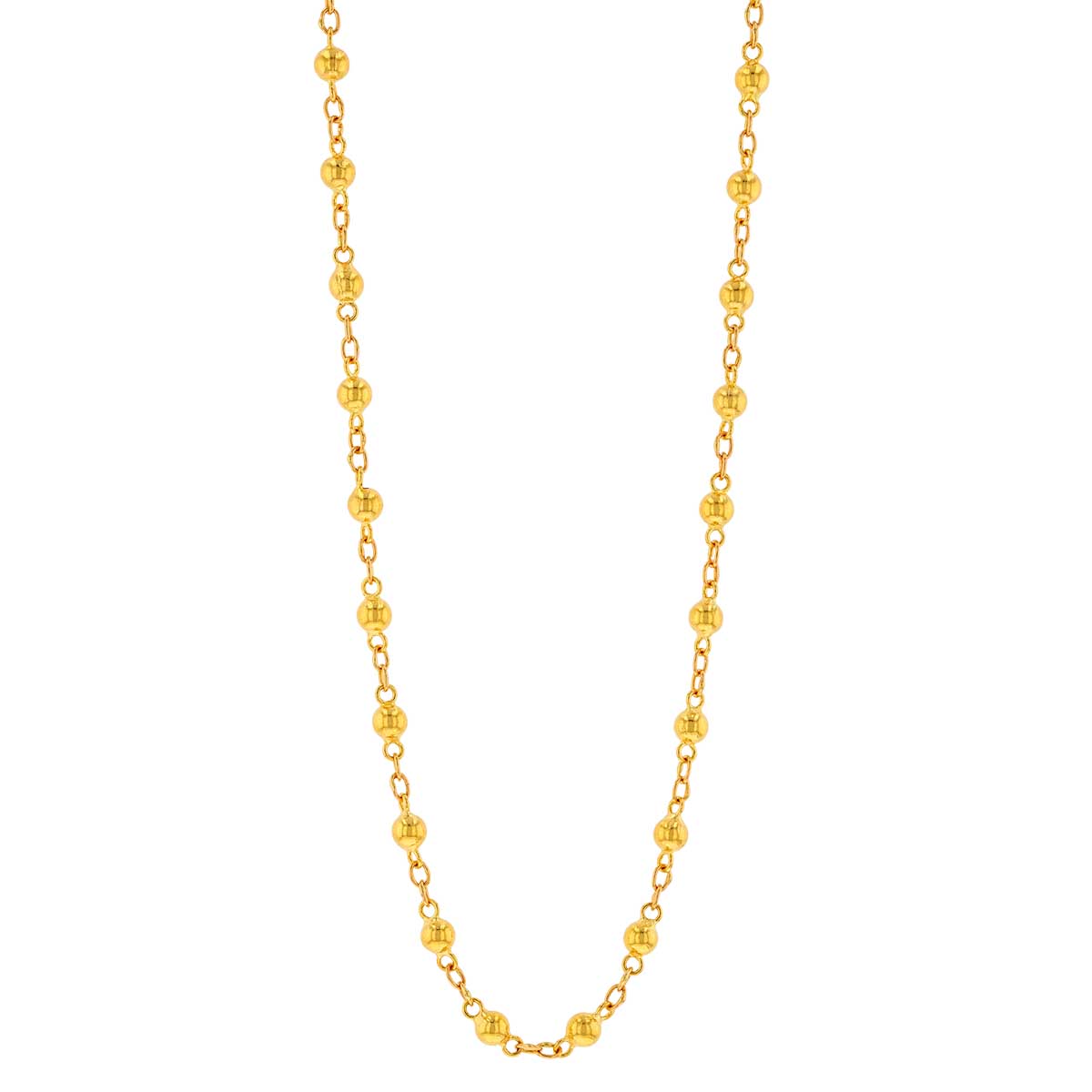 Gurhan Yellow Gold Beaded Station Necklace, 20