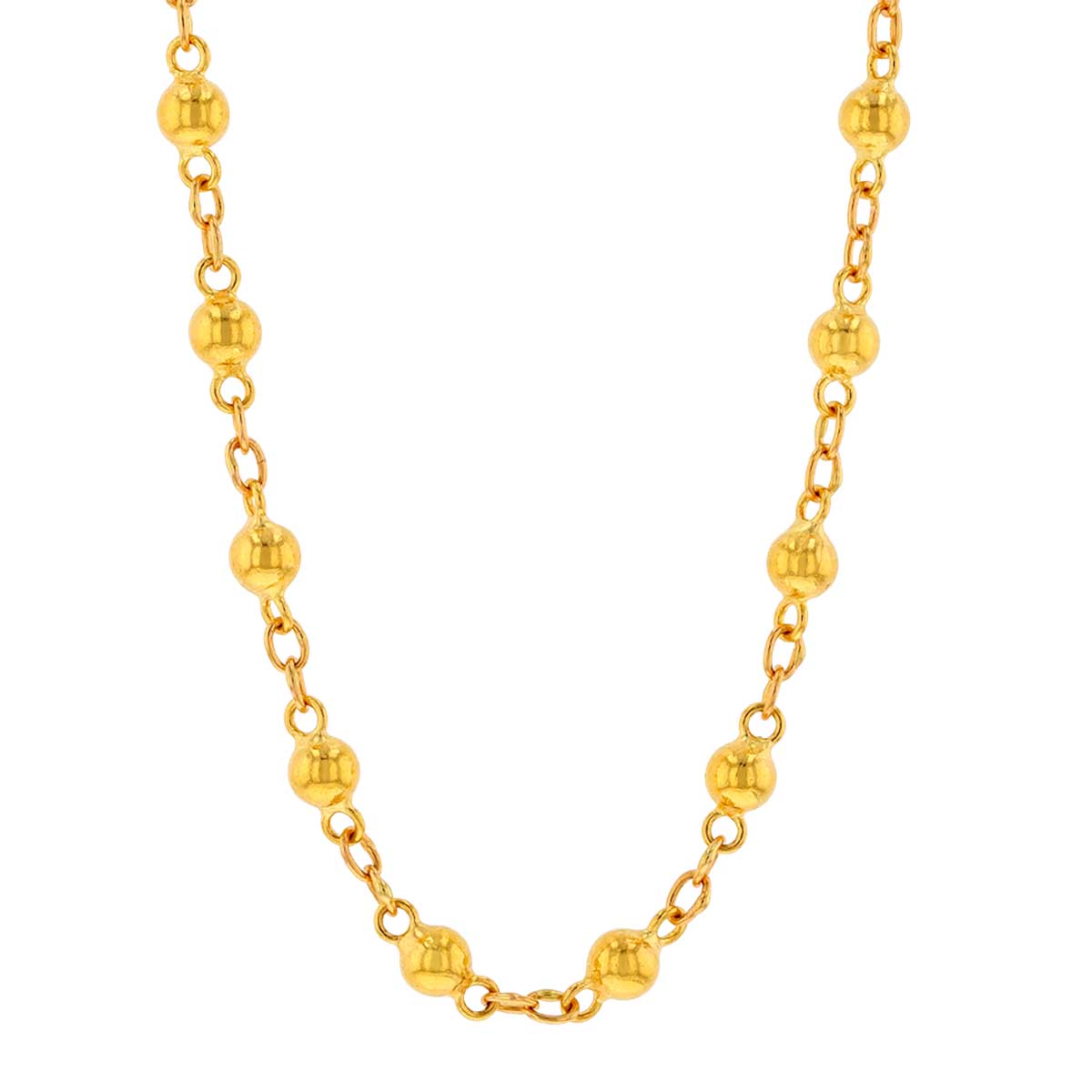 Gurhan Yellow Gold Beaded Station Necklace, 20