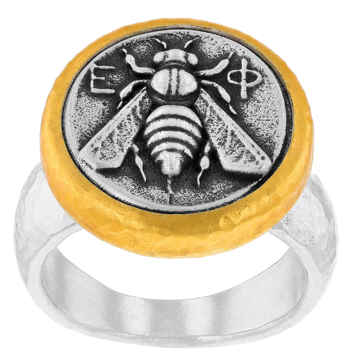 Gurhan Sterling Silver & Yellow Gold Vermeil Bee Ring