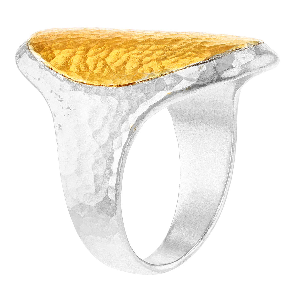 Gurhan Yellow Gold Vermeil & Sterling Silver Signet Ring