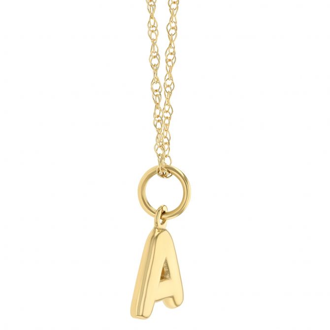 Yellow Gold Initial 