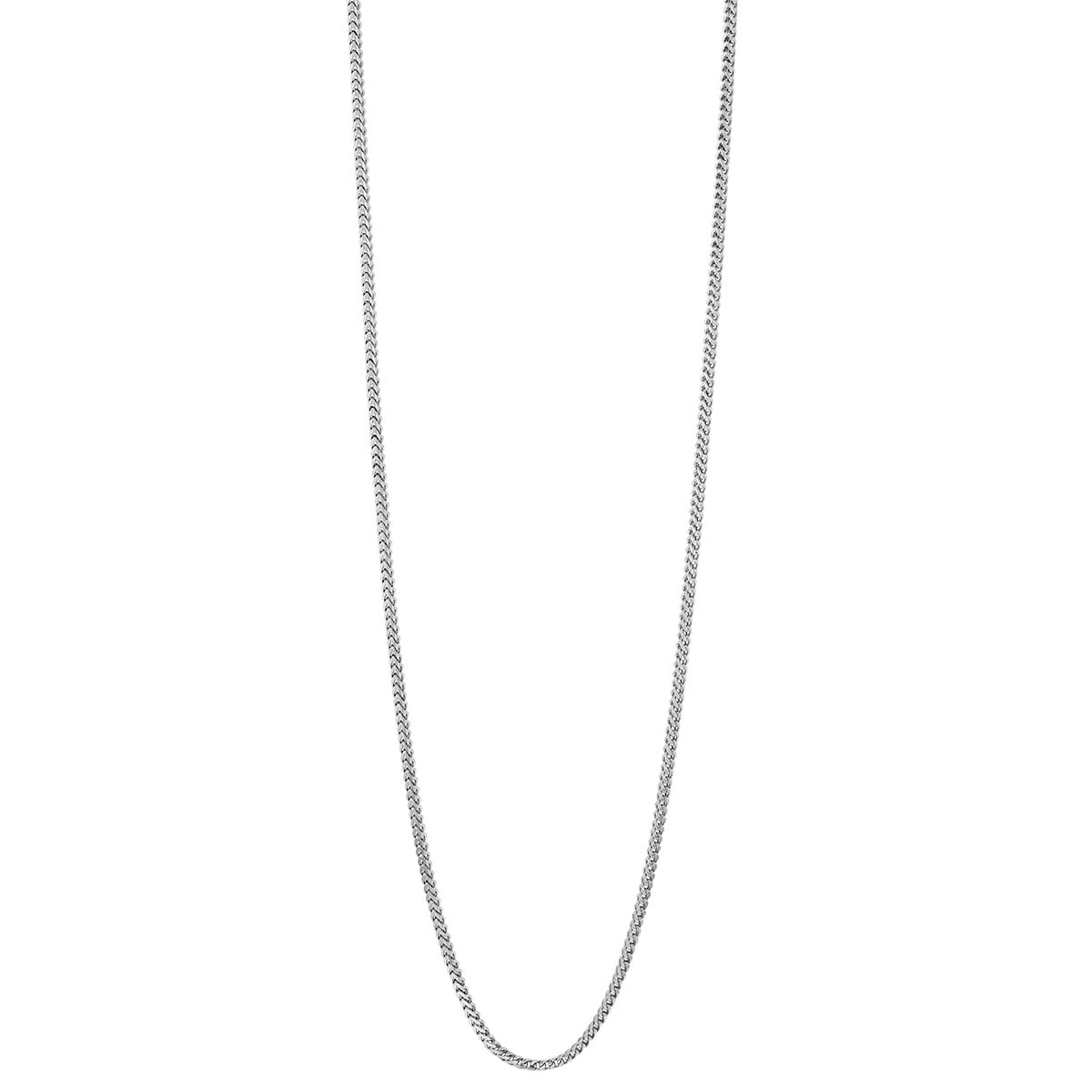 Sterling Silver 1.2 mm Franco Chain Necklace, 24