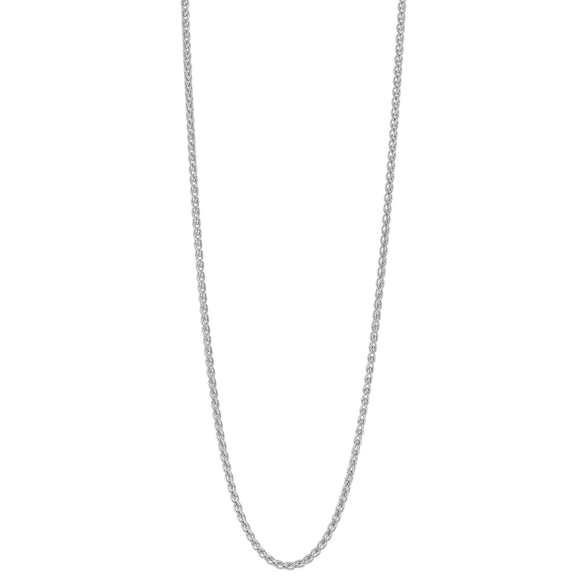 Sterling Silver 1.65 mm Wheat Chain Necklace, 18