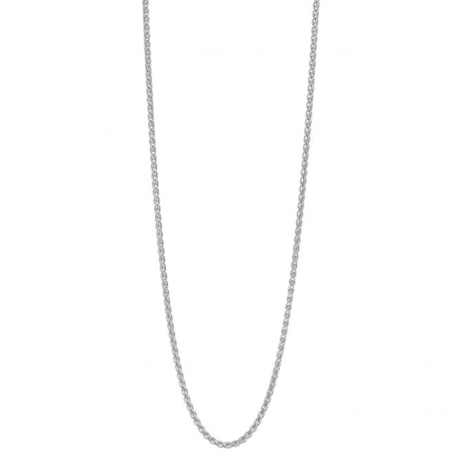 Sterling Silver 1.65 mm Wheat Chain Necklace, 18"