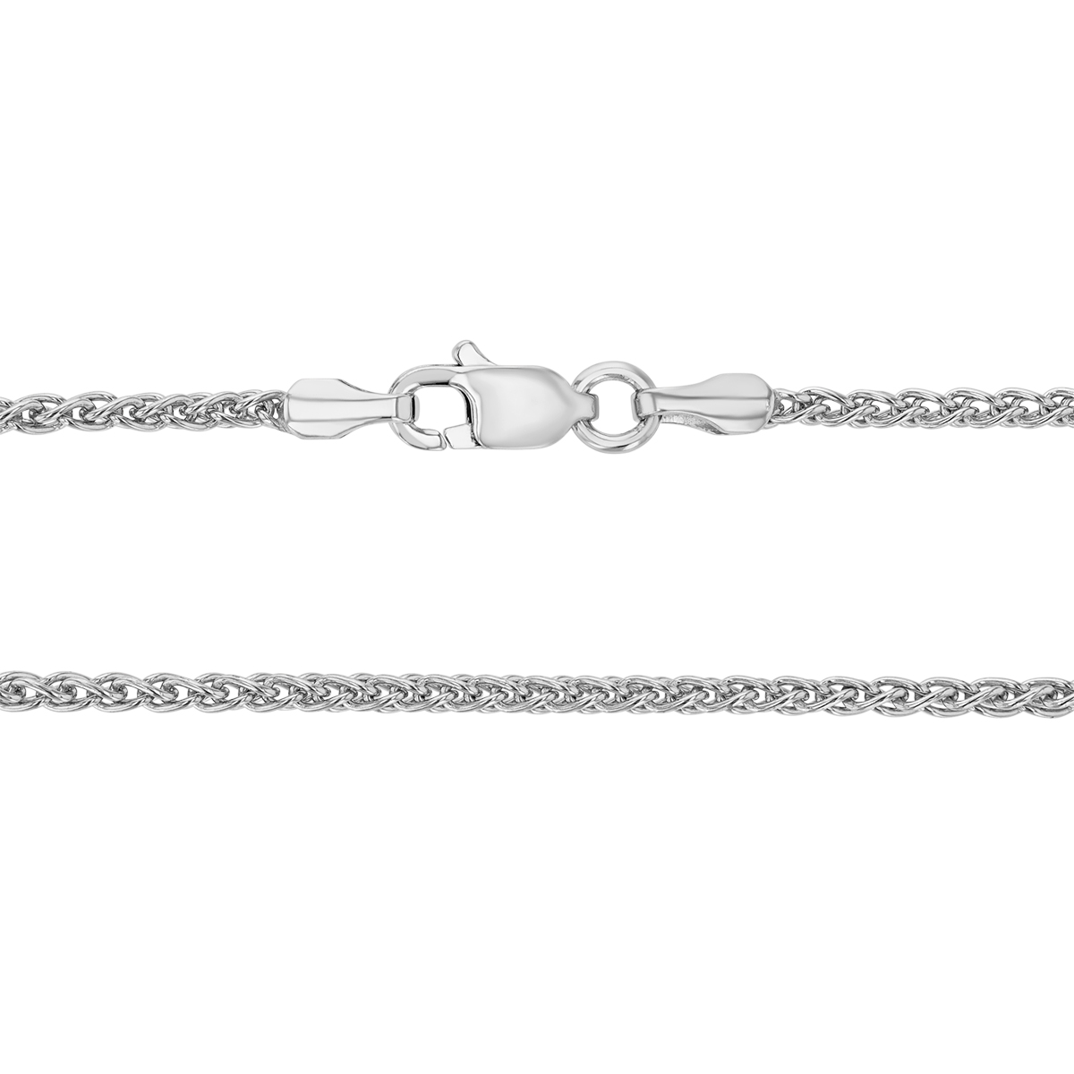 Sterling Silver 1.65 mm Wheat Chain Necklace, 18