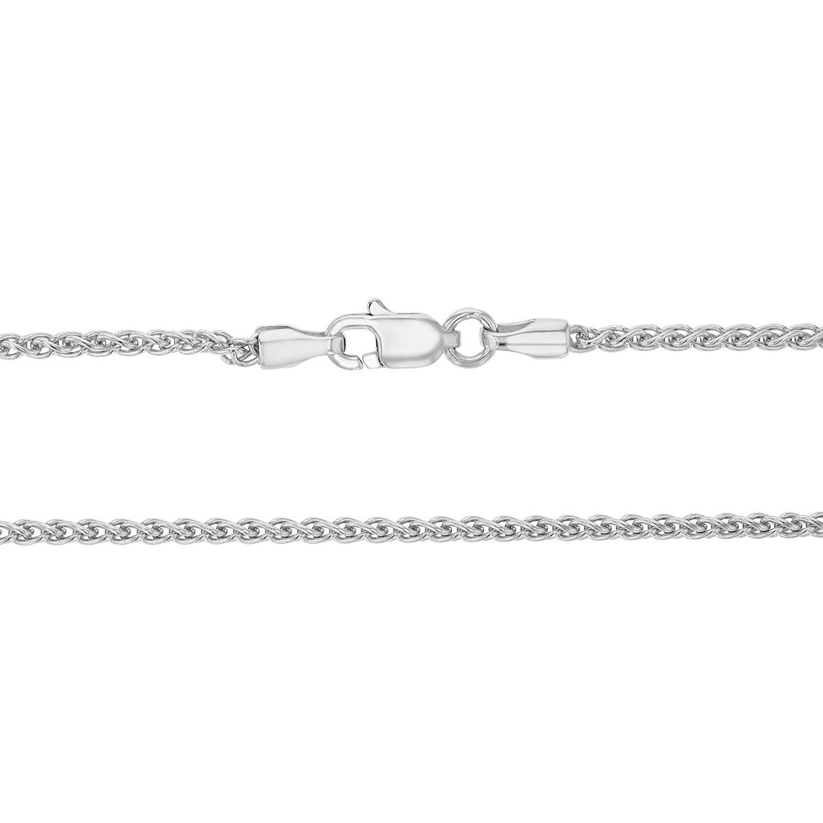 Sterling Silver 1.65 mm Wheat Chain Necklace, 20