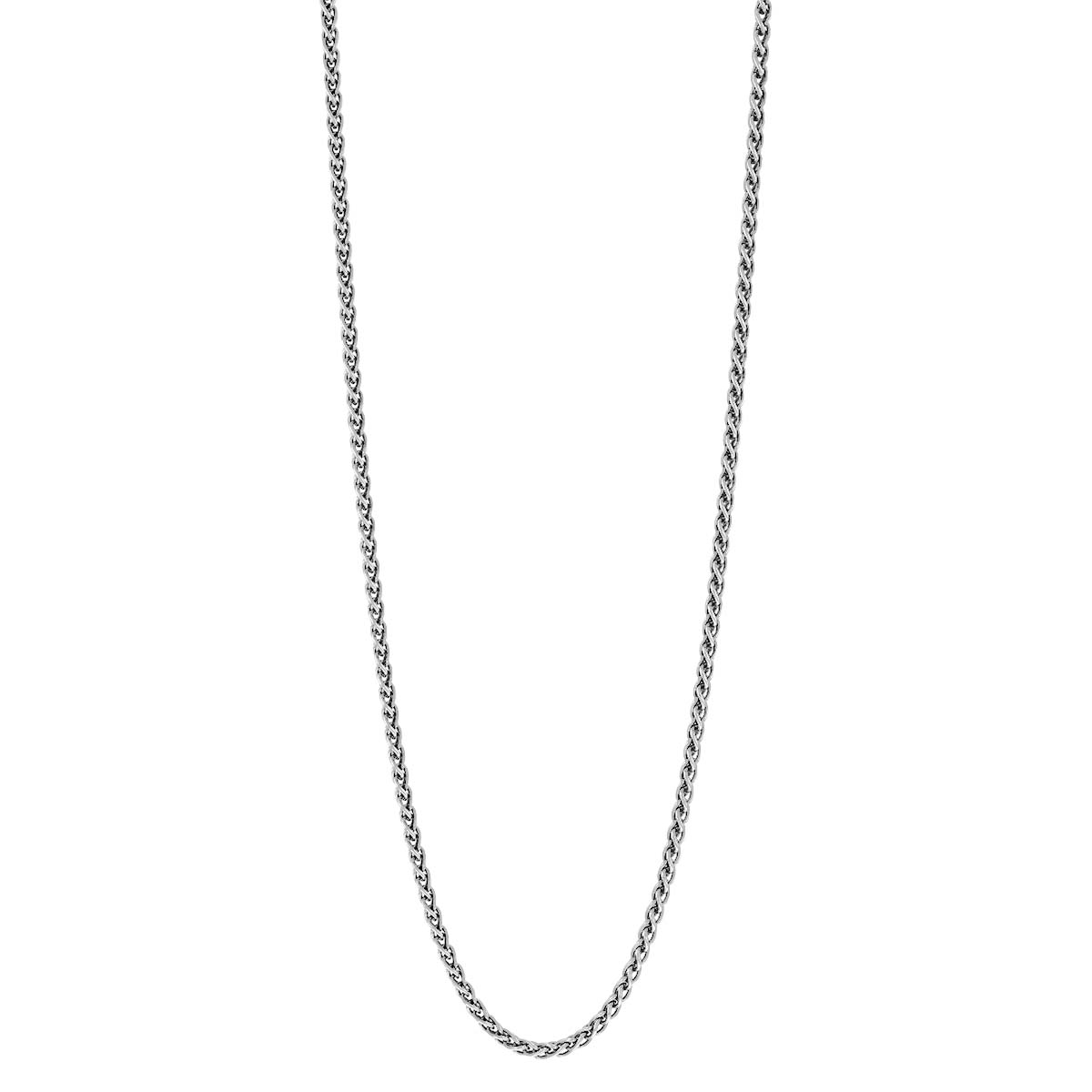 Sterling Silver 1.65 mm Wheat Chain Necklace, 24