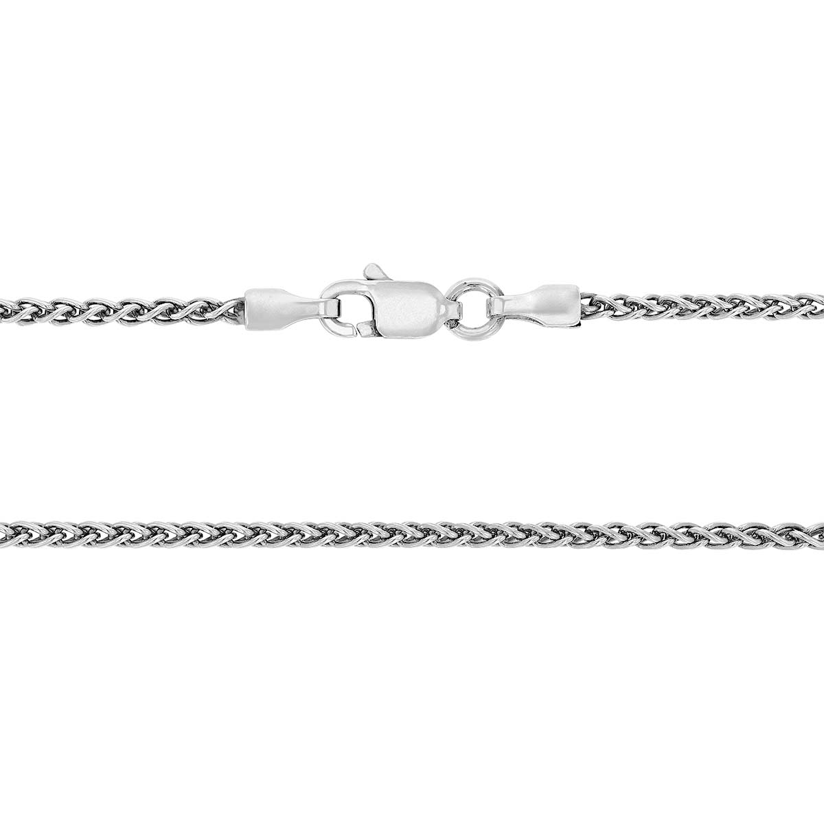 Sterling Silver 1.65 mm Wheat Chain Necklace, 24