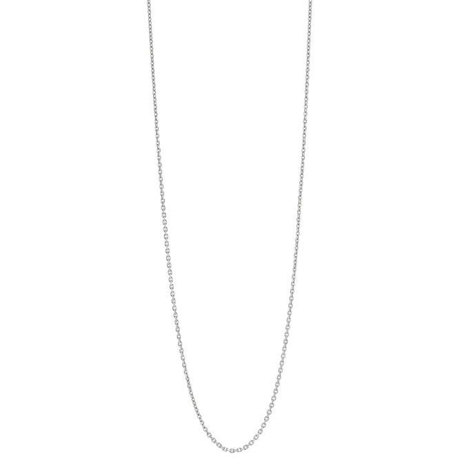 White Gold 0.80 mm Cable Chain, 20"