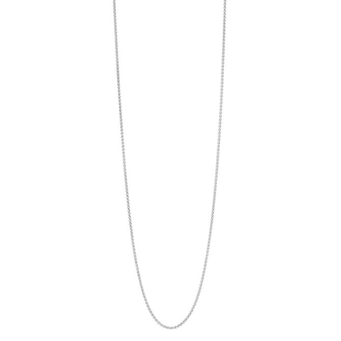 White Gold 1.05 mm Wheat Chain, 16"