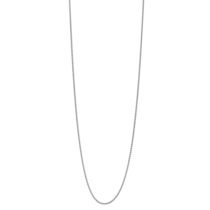 White Gold 1.05 mm Wheat Chain, 18"