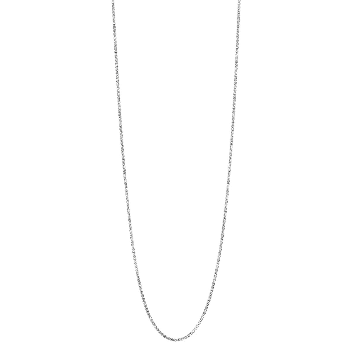 White Gold Wheat Chain, 1.05 mm, 20