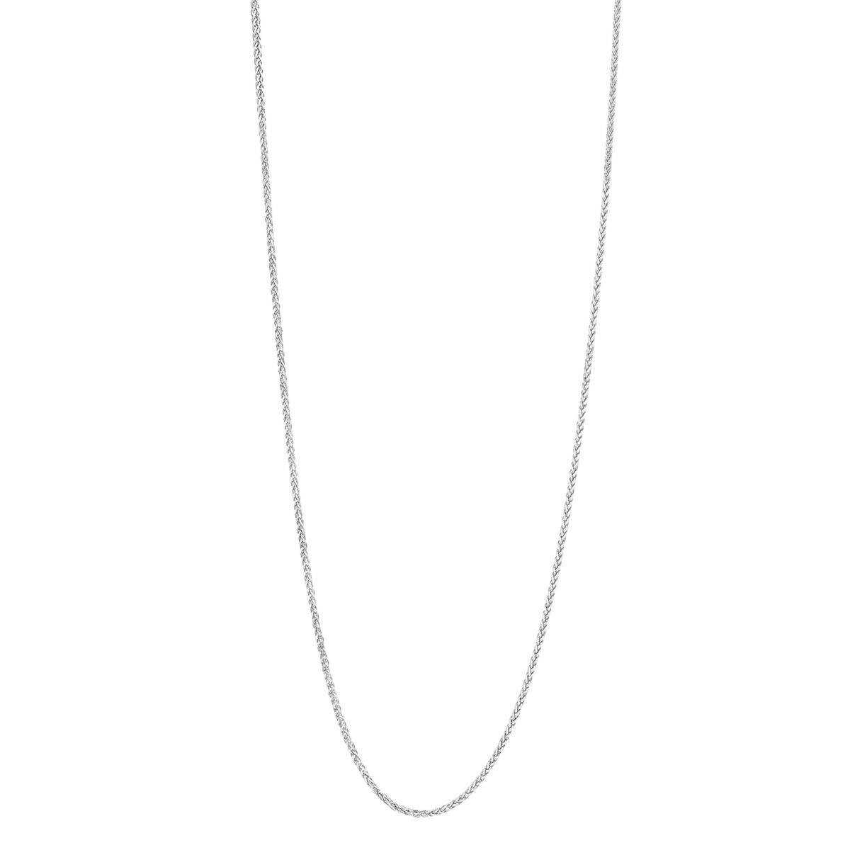 White Gold 0.85 mm Wheat Chain, 16