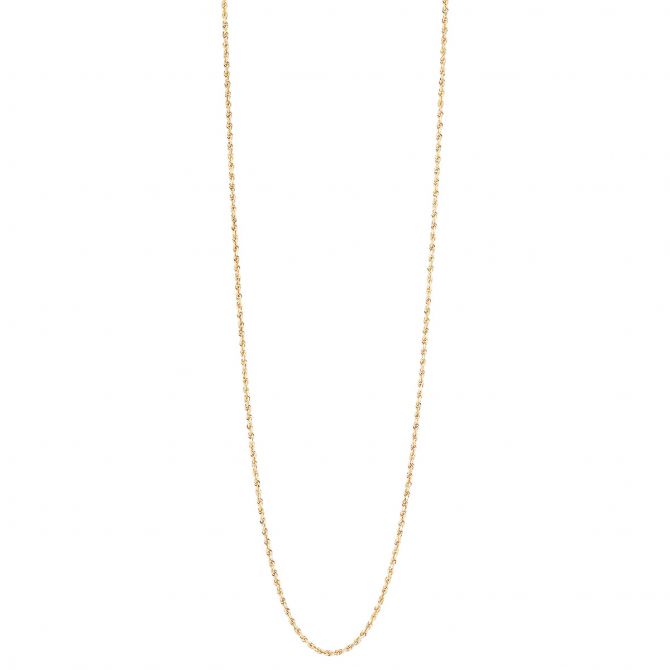 Yellow Gold 1.56 mm Rope Chain, 16"