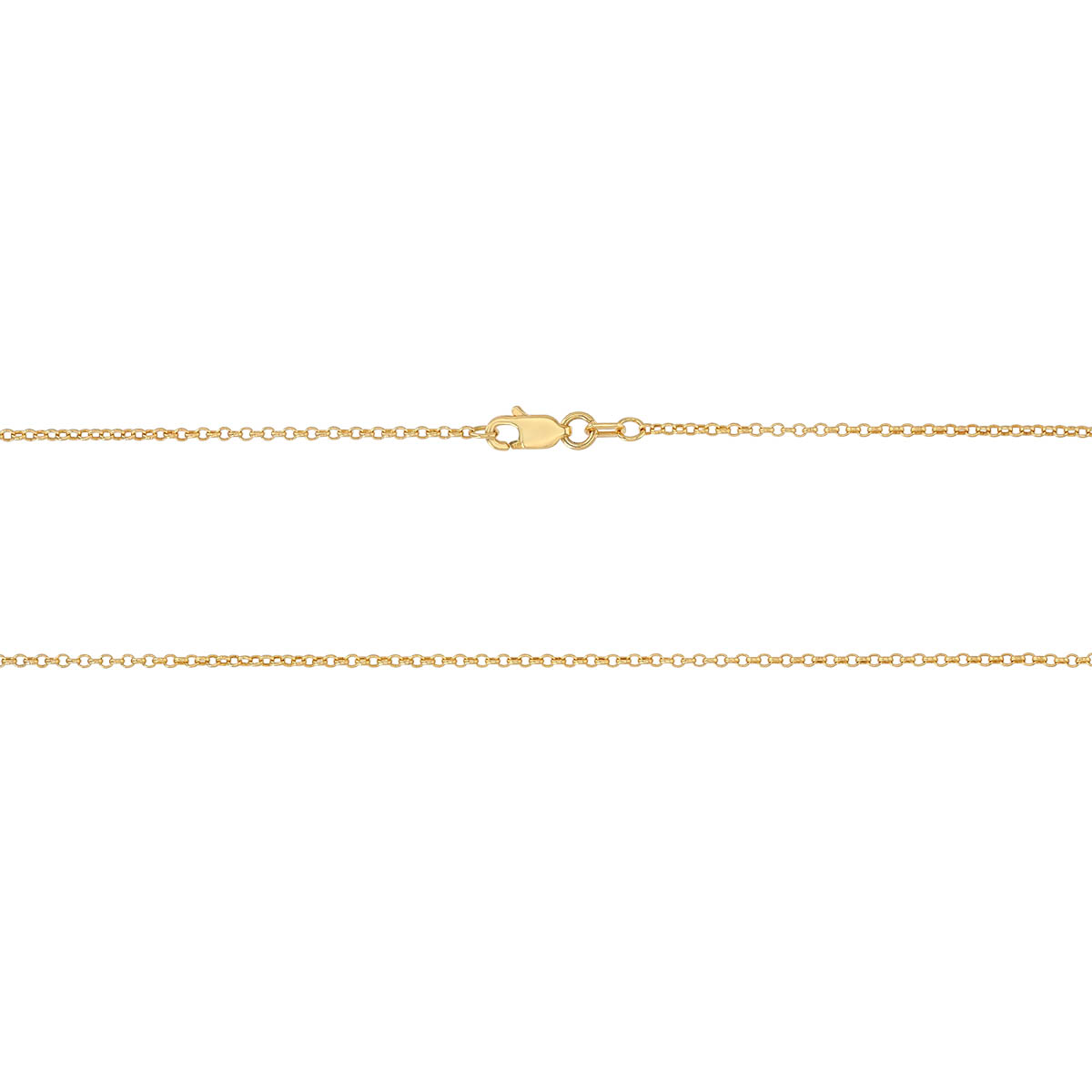 Yellow Gold 1.5 mm Rolo Chain, 20
